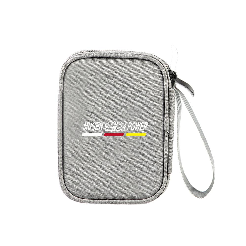 AQW1 Car Digital Supplies Storage Bag Key USB Cable Earphone Organizer Box For Honda Civic Accord Hrv Jazz CR-Z Element Insight MDX
