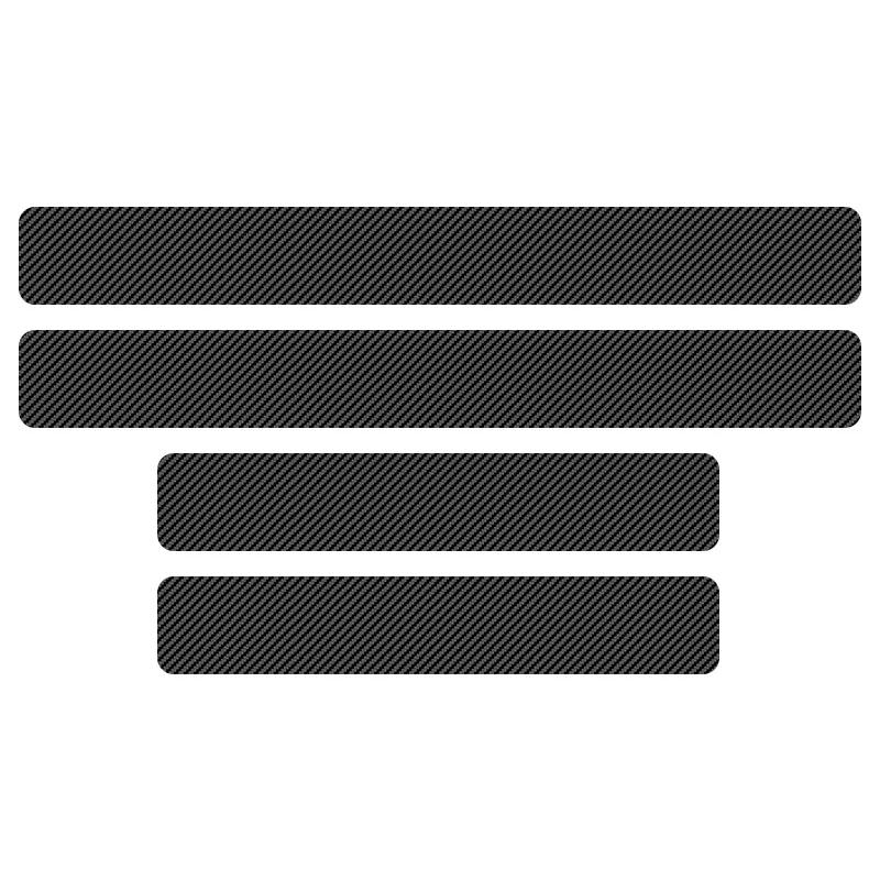 Carbon Fiber Auto Door Threshold Waterproof 3D Stickers Accessories For Citroen C1 C2 C3 C4 C5 C6 C8 C4L DS3 DS4 DS5LS DS6
