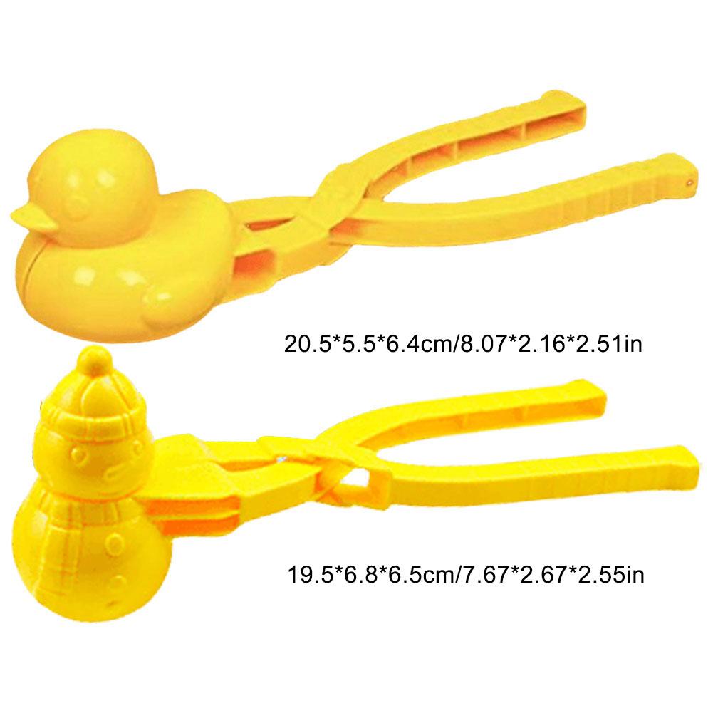 Клипса для лепки снежков для детей и взрослых, в форме сердца, снежинки, утки, щипцы-клипсы для улицы, форма для песка и снега, игрушки для игр и спорта