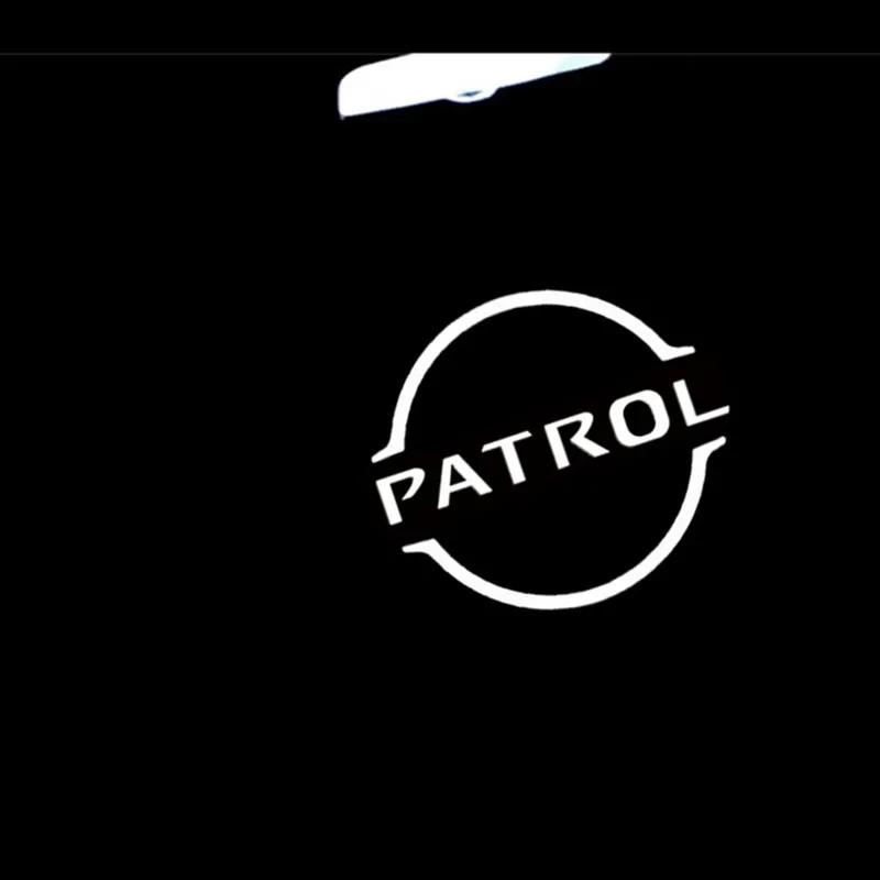 2 шт. Светодиодный логотип, приветственный свет в дверь автомобиля для Patrol Y62 2010-2021, автомобильные аксессуары, лазерный проектор, эмблема, тень, автомобильный свет