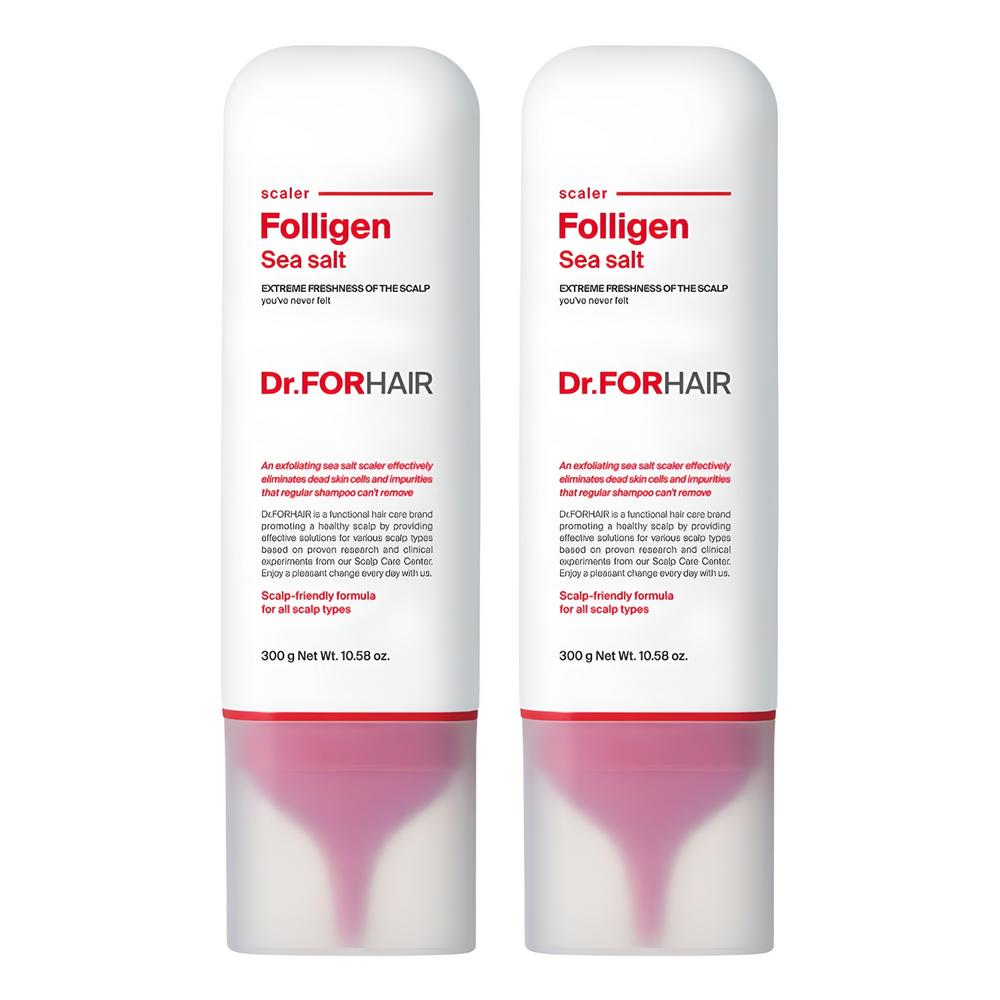 DR.FORHAIR Специальный набор из 2-х средств для интенсивного ухода за кожей головы (Морская соль 300 мл + 300 мл)