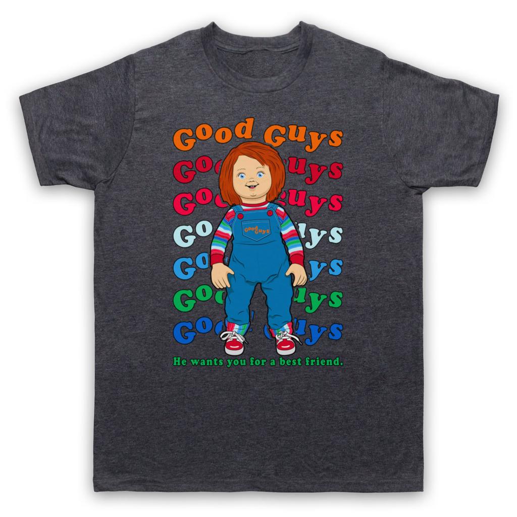 2025  Хорошо продаются летом CHUCKY CHILD'S PLAY GOOD GUY Периферия фильма ужасов Повседневная хлопковая футболка