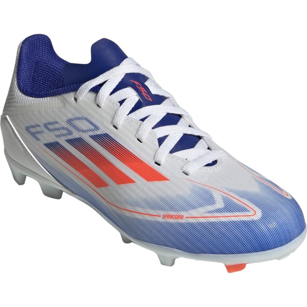 Adidas f50 league fg/mg soccer shoes White/Red/Blue