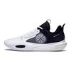 Li Ning All City 11 Fabric Synthetic Leather Shock Absorption Non-Slip Wear-Resistant Low-Top Basketball Shoes Kids Sneakers Black White ABPT049-3