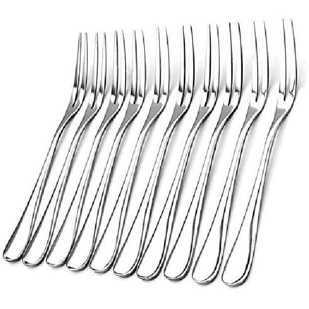20 Pack Appetizer Dessert Forks, Stainless Steel Mini Salad Fruit Tasting Forks Cocktail Fork (Appetizer)