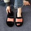 Shoes Female 2024 Hot Sale Plus Size Women's Slippers Warm Casual Slippers Women Mixed Colors Round Toe Flat with Ladies Shoes