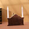 1PC Nativity Durable Tabletop Chip-Resistant Candle Holiday Christmas Gift Holder Smooth Manger Festive
