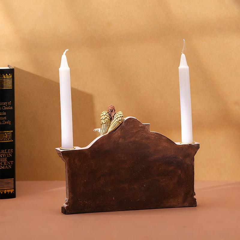 1PC Nativity Durable Tabletop Chip-Resistant Candle Holiday Christmas Gift Holder Smooth Manger Festive