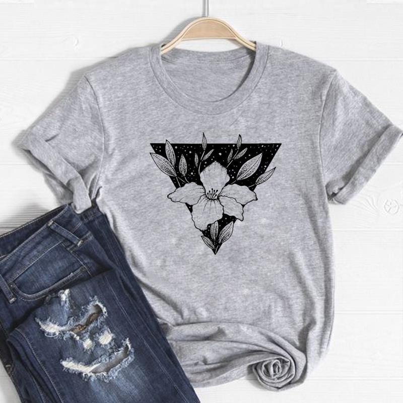 (Азиатский размер)Милая милая одежда с зеленым растением, повседневная женская футболка с коротким рукавом 90-х годов с принтом, женская футболка с графическим рисунком, модная футболка