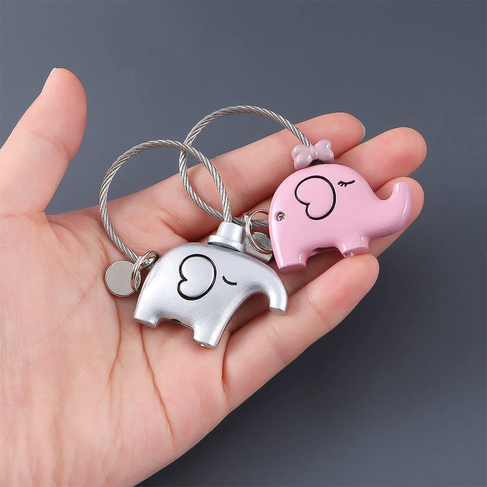 Accessories Wire Ring Good Luck Kiss Elephant Pendant Couple Keychain Bag Ornaments Lovers Lanyard