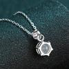 D Color 5 Carat Real Moissanite Necklace Pendant For Women 18K White Gold 925 Sterling Silver Wedding Bridal Diamond Fine Jewelry