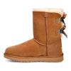 UGG Bailry Bow II Shimmer Sheepskin Thermal Crew Snow Boots Women's Brown 1102937-CHE