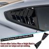 Carbon Fiber Decorative Surround for 15-23 Ford Mustang Rear and Side Window Louvers
