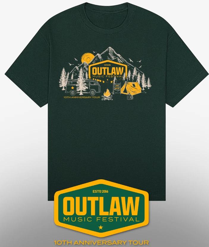 Outlaw Music Festival July Shirt Unisex T-Shirt