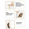 Wall Mounted Sisal Rope Cat Climber Tree Scratching Post Lounging Sanctuary Interactive Play Toys Jungle Gym for Indoor Cats