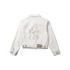New MLB Denim Jackets Unisex Ivory White 31DKW1111-50I
