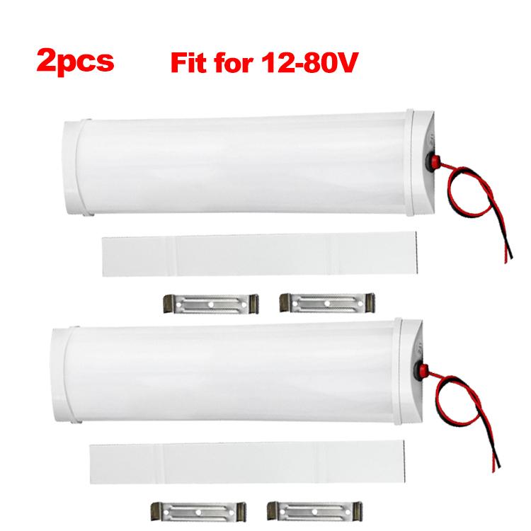 1/2x 72LED 12V-80V потолочный светильник для салона автофургона, прицепа, лодки, грузового кемпера, светодиодные фонари для автомобильных аксессуаров, светодиодные фонари для фургона