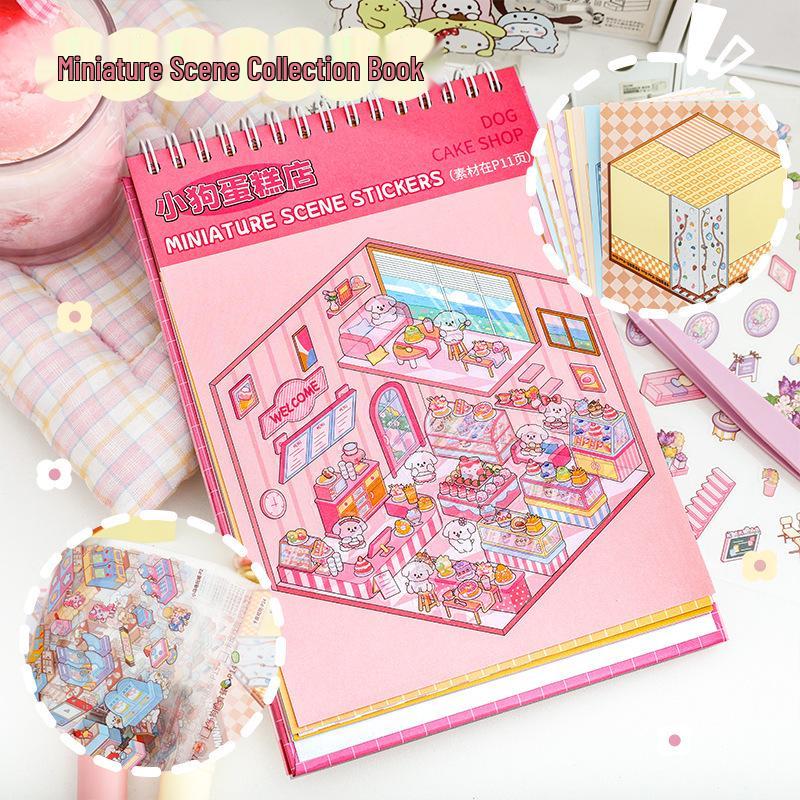 Набор 3D миниатюрных наклеек для дома «Сделай сам» - Стереоскопические ландшафтные сцены для девочек