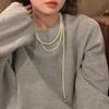 Изысканное жемчужное двухслойное колье на ключицу: Французская элегантность и дизайн легкой роскоши
