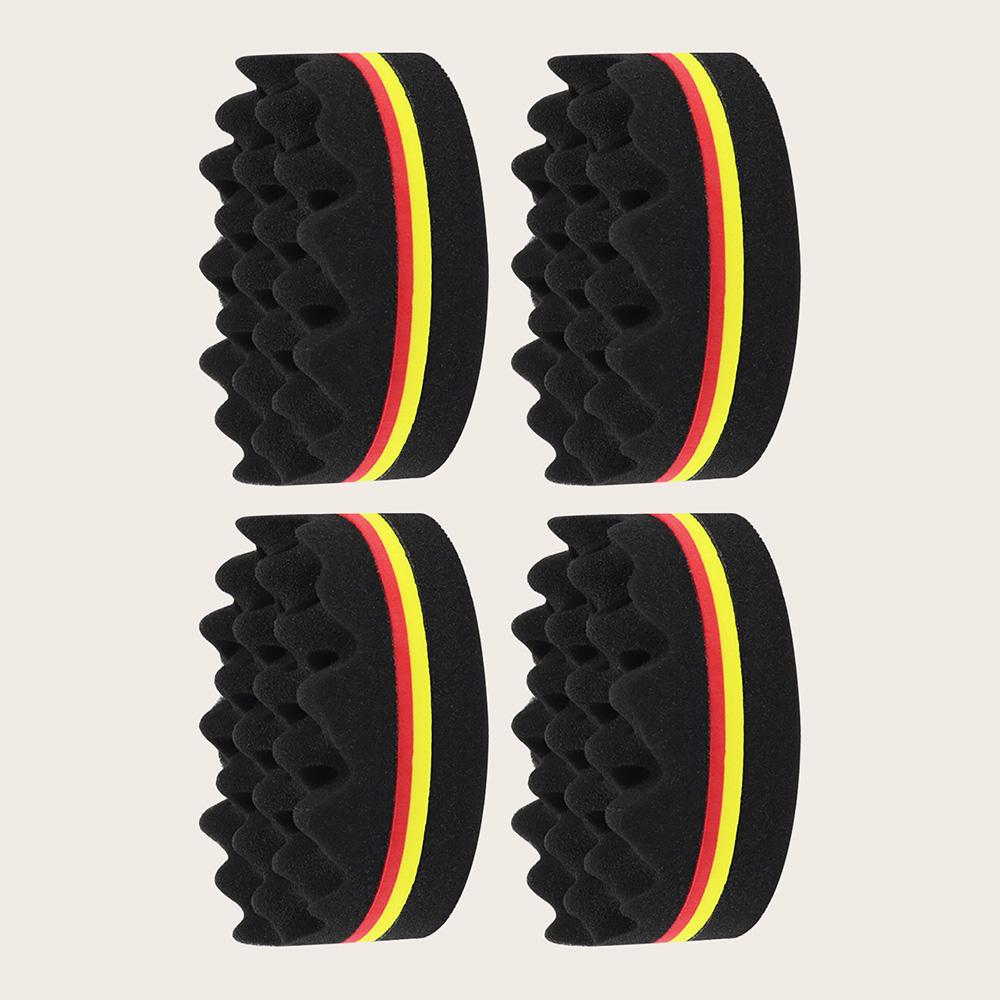 Oval Double-Sided Magic Twisted Hairbrush Sponge Brush For Natural Afro Coil Wave Dread Sponge Brushes Hair Braids Braiding Hair