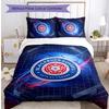 Blackburn Rovers Football Printed 3 Pieces Bedding Set, Comfortable Skin Friendly Bedroom Duvet Cover Set