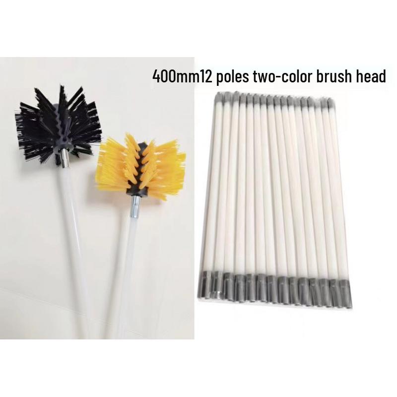 Extendable Hand-Bent Chimney, Duct, Boiler, and Range Hood Cleaning Brush