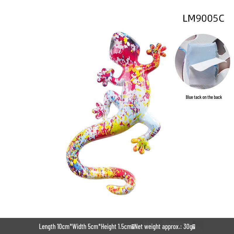 Американское художественное настенное искусство с гекконом: Декоративная подвеска из смолы в виде рептилии