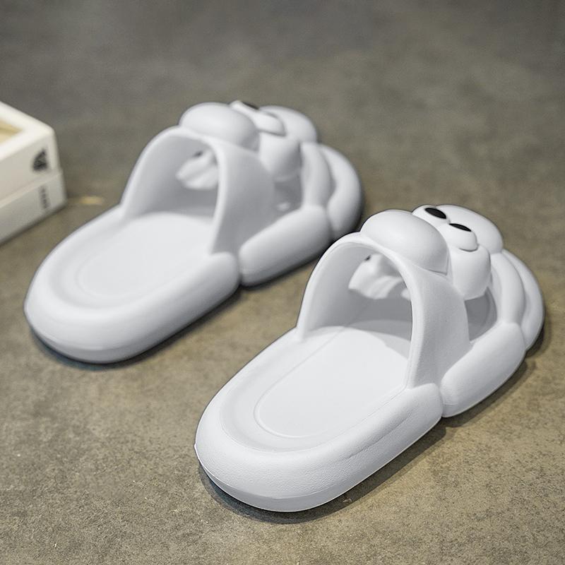 Fashion Casual Platform Slippers Home Flat Women's Sandals Summer 2025 Trend Cartoon Designer Shoes Indoor Outdoor Beach Elegant