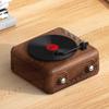 Retro Vinyl Record Player with Bluetooth & Subwoofer - Mini Wireless Desktop Ornament & Creative Gift Speaker