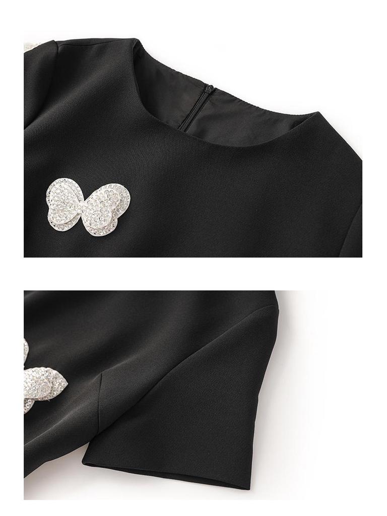 Butterfly Sequin Slimming Summer Dress for Women