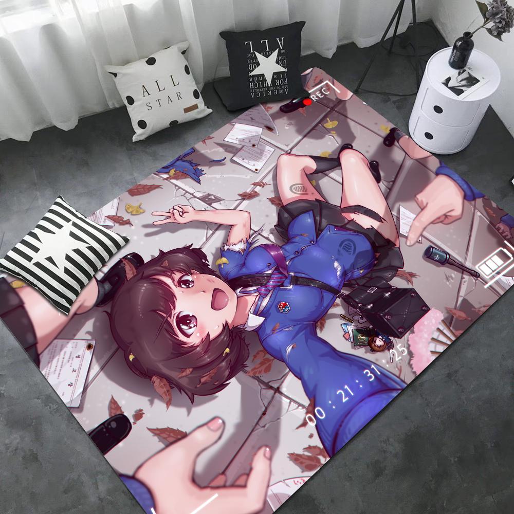 GIRLS Und PANZER Коврик для пола Детская Комната Спальня Украшение Балкон Противоскользящий Коврик для двери Гостиная Приветственный Ковер