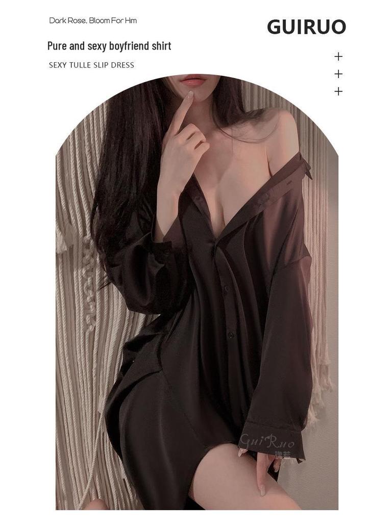 Sexy Solid Color Loose Fit Pajama Set - Plus Size Comfortable Homewear