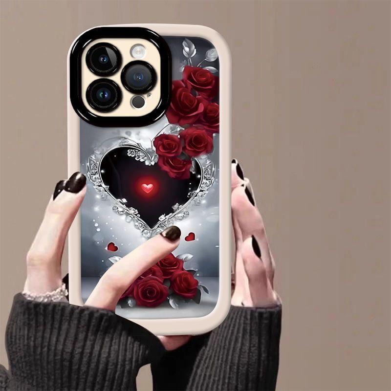 Чехол для мобильного телефона iPhone15 Apple 15Pro/15promax/15Plus силикон с защитой от падения