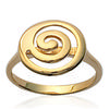 Ring Gold Plated 'Choreography' Golden - 13 Mm