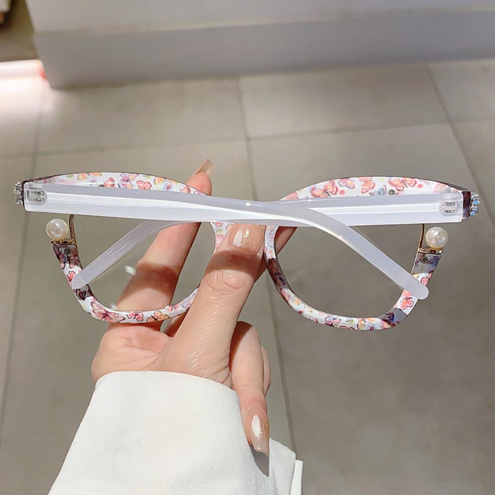 Eyewear Frame Cat Eye Eyeglasses Blue Light Glasses Prescription Myopia Glasses For Reading Women Office Work