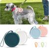Dog Treat Pouch with Carabiner Kids Round Zipper Closure Pouch Earphone Storage Bag
