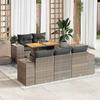 VidaXL Garden Lounge Set 6 Pcs with Grey Cushions Wicker 3327329