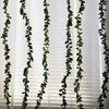 1pc Artificial Green Leaf LED String Lights, LED String Lights Battery Operated Vine Fairy String Lights Hanging Garland Copper