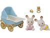 Sylvanian Families Doll and Furniture Set Rabbit Twins and Furniture ST Mark Ages 3 and Toy Sylvanian Epoch [Chocolate Set] DF-14 Certified, Up,