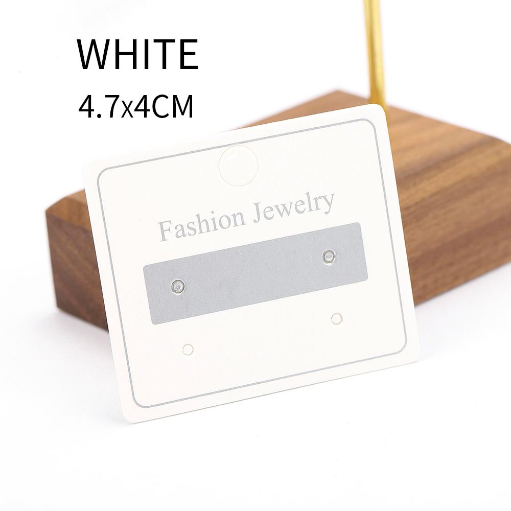 50pcs Earrings Necklaces Display Cards for Jewelry Box Packaging Cardboard Hang Tag Card Ear Studs Paper Card Jewelry DIY