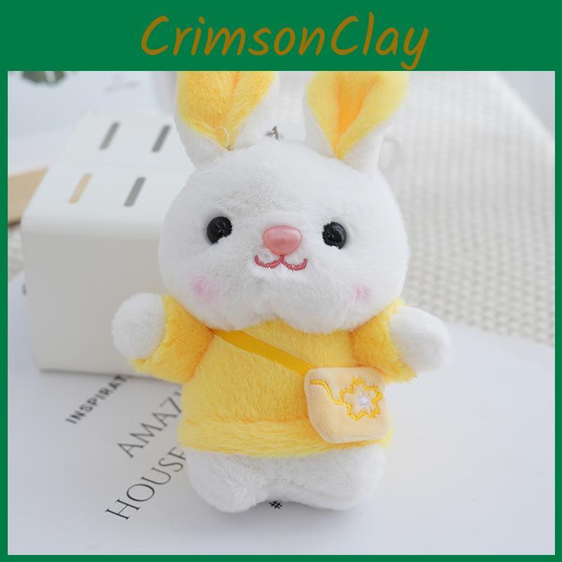 Keychain Cute Rabbit Cartoon Plush Key Ring Girls Backpack Pendant Decoration