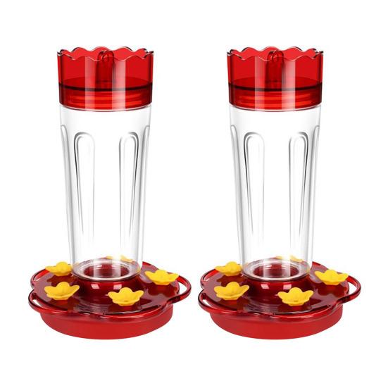 1 шт/2 шт 15 унций пластиковая кормушка для колибри наружная подвесная кормушка для колибри с 5 отверстиями для кормления для декора сада и патио