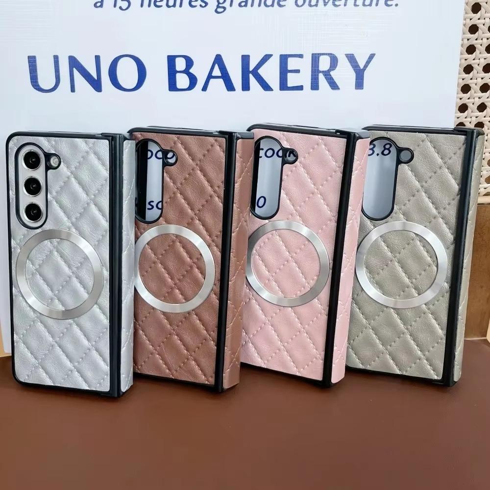 Роскошный деловой ретро чехол-книжка из мягкой кожи на петлях для Samsung Z Fold 7 6 5 4 3, магнитная противоударная защитная задняя крышка