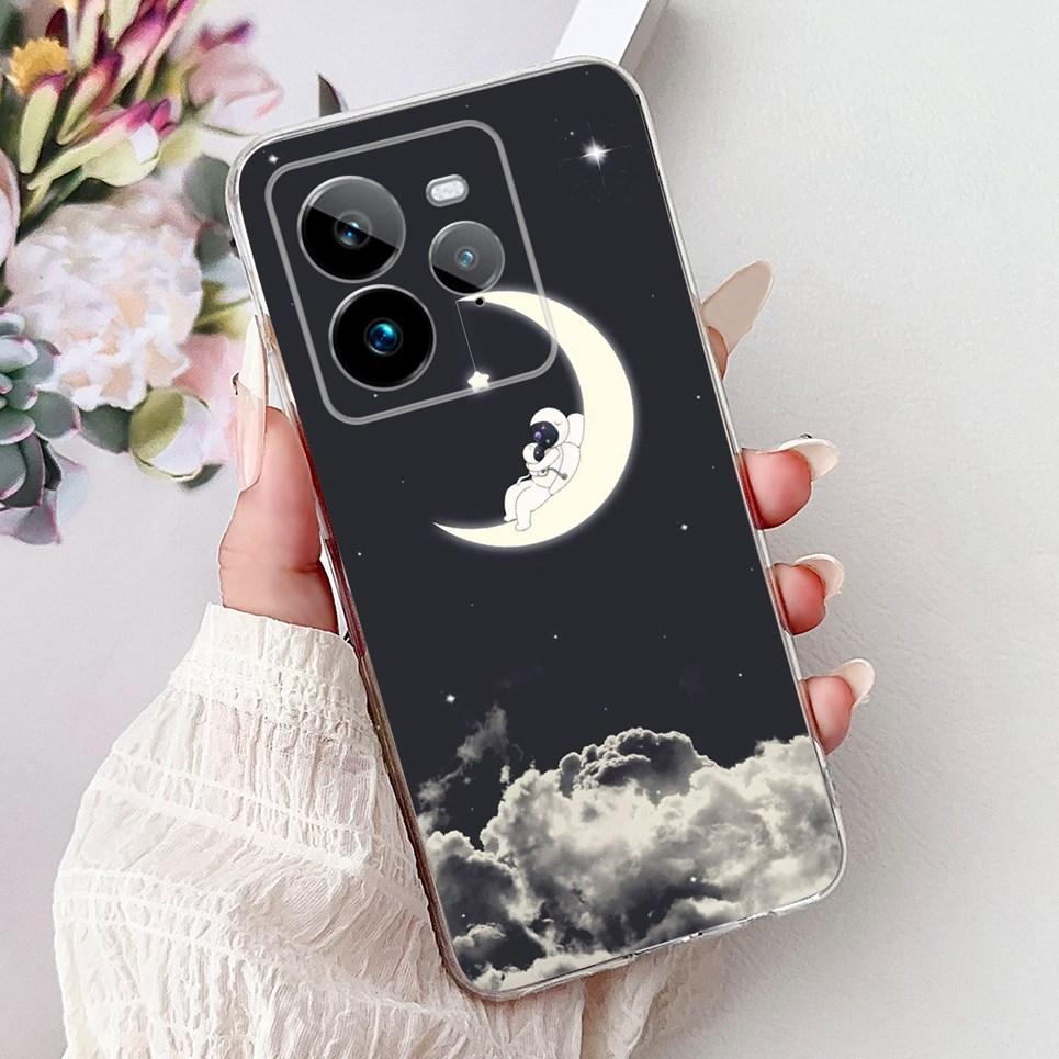 Для Realme GT 7 Pro GT7 Pro RMX5010 RMX5011 Задняя крышка Крутой мультяшный Дракон Астронавт Животные Чехол для телефона Мягкий силикон Прозрачный чехол