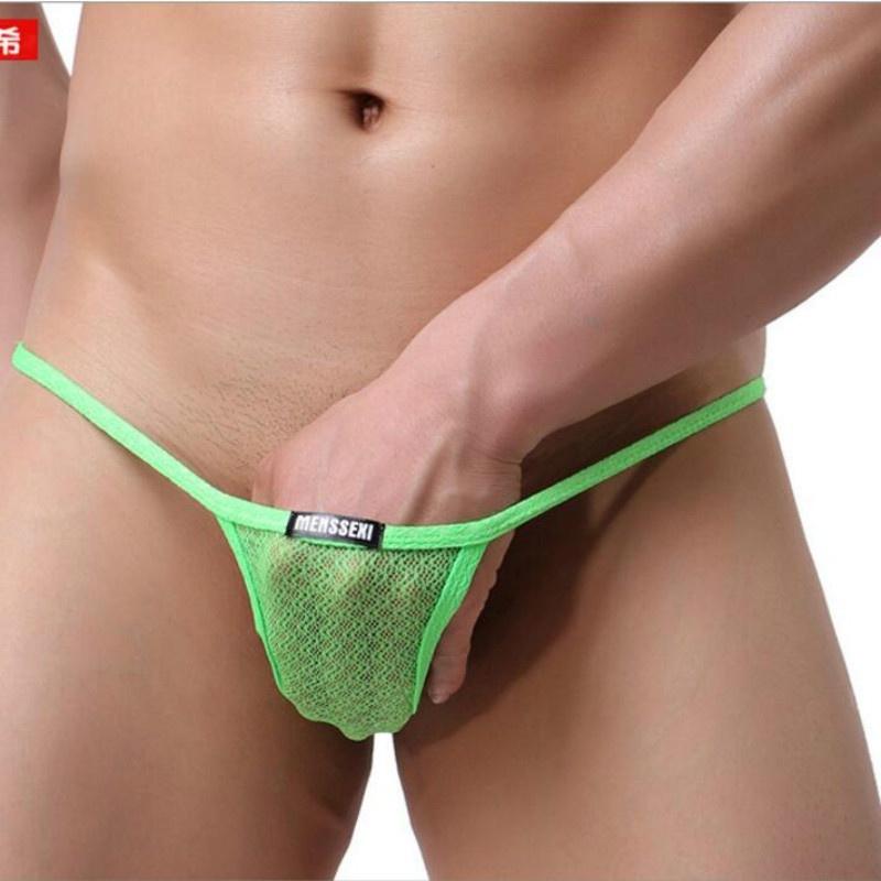 Горячее мужское сексуальное нижнее белье, полупрозрачные стринги с Т-образной спинкой