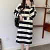 Navava Casual Stripe Hood Dress No260