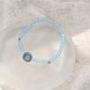 Sky Blue Translucent Beaded Small Fresh And Sweet Bracelet, Light Luxury High-End Feeling, Simple Cold Feeling, Fashionable Temperament Bracelet