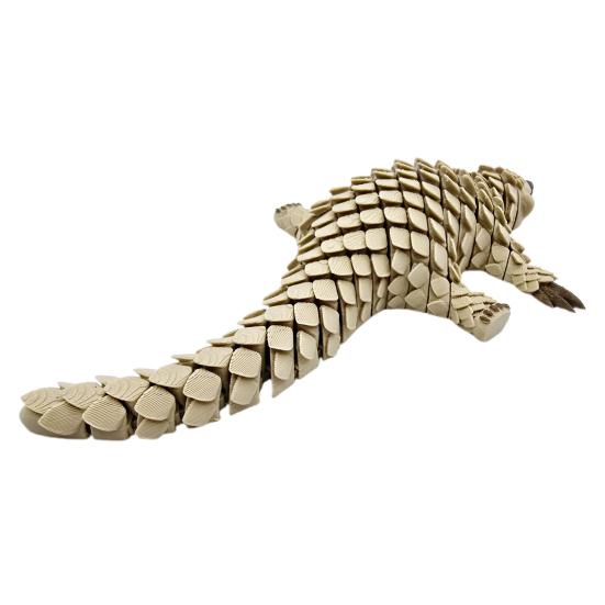 Орнамент в виде панголинов, напечатанный на 3D-принтере, изысканный дизайн, материал PLA, сложная скульптура панголина, игрушка для снятия стресса, шарнирная