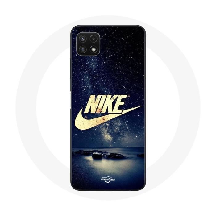 Чехол - Nike - Samsung Galaxy A22 5G - Золотой логотип - Звездная ночь - Мягкий