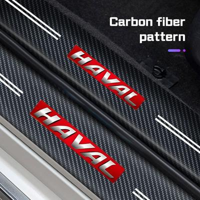 2026 Для Haval H6 Jolion H9 F7X F7 Dargo H1 H2S M6 H3 H4 H5 H7 Серии Автомобильные Накладки на Порог Пленка под Углеволокно Наклейки на Пороги Двери